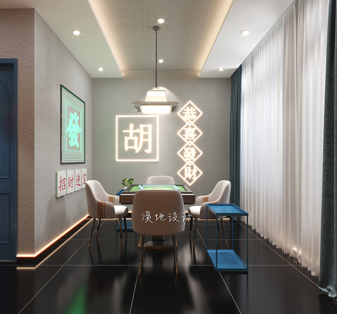 麻将茶室的装修风格效果图(麻将茶室的装修风格效果图片大全)